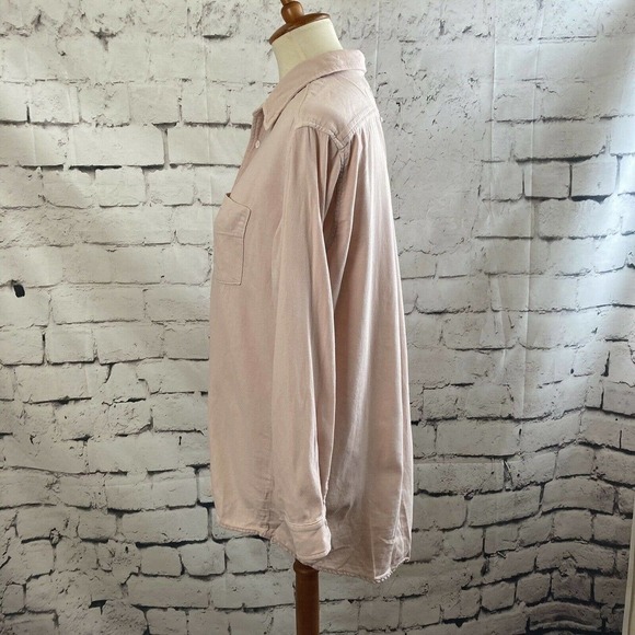 York Street Pink Button Up Collared long sleeve shirt size small - Picture 2 of 11